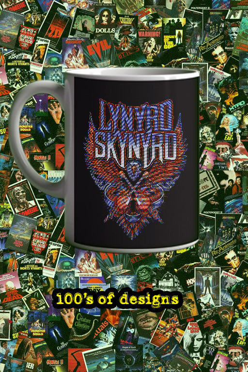 Lynyrd Skynyrd 11oz Mug | Music Icon Design | Rock Band Tribute | Coffee Cup for Fans | Vintage Guitar Art | Music Lover Gift