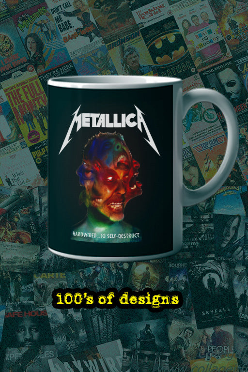 Mateallica Hardwired To Self Destruct 11oz Mug | Music Artist Design | Music Lover Gift | Mateallica Fan Merchandise | Trendy Coffee Cup