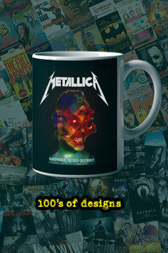 Mateallica Hardwired To Self Destruct 11oz Mug | Music Artist Design | Music Lover Gift | Mateallica Fan Merchandise | Trendy Coffee Cup