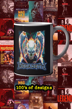 Megadeth Primitive 11oz Mug | Music Artist Design | Rock Band Merchandise | Gift for Music Lovers | Unique Coffee Cup