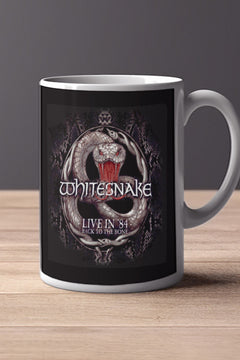 White Snake Back To The Bone 11oz Mug | Music Artist | Rock Band | Music Lover Gift | Concert Merch | Vintage Design