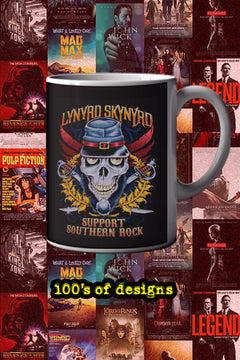 Lynryd Skynrd Support Southern Rock 11oz Mug | Music Artist | Southern Rock | Lynryd Skynrd Design