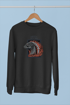 House of The Dragon | Flaming Dragon Emblem Sweatshirt - Game of Thrones Inspired Stylish Apparel | Trendy House of The Dragon Merchandise | Game of Thrones Fan Gear for Fashion-Forward Fans