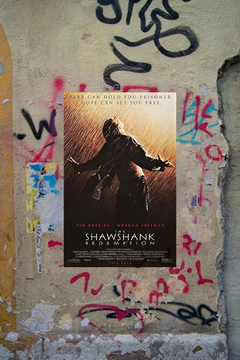 The Shawshank Redemption Tim Robbins Gloss Poster | Classic Film Wall Art | Movie Memorabilia | Iconic Movie Poster Design