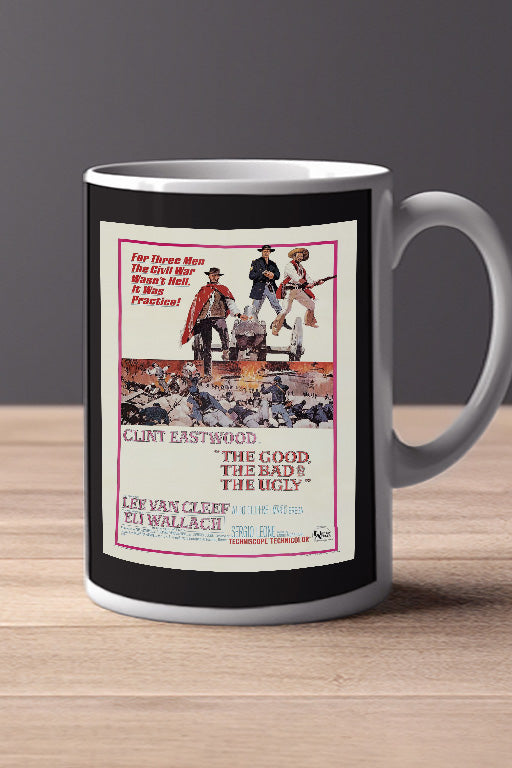 The Good, the Bad and the Ugly 11oz Mug | Film Memorabilia | Clint Eastwood Artistic Design