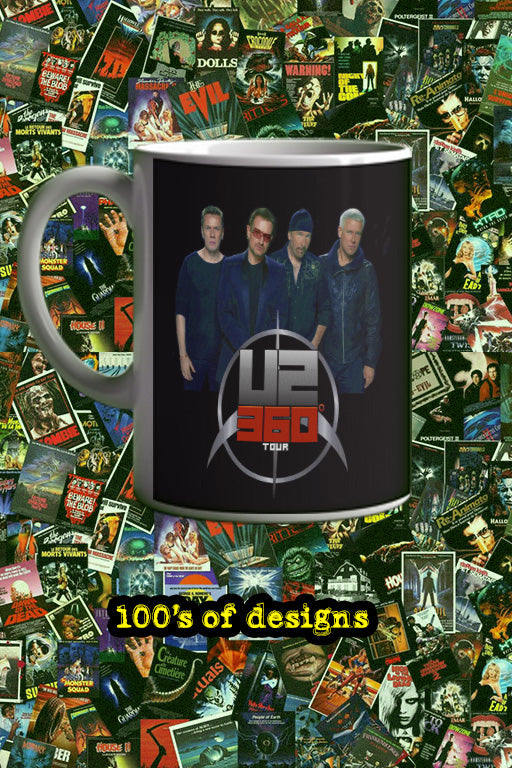 U2 360 Tour 11oz Mug | Music Artist Merchandise | Concert Souvenir | U2 Fan Gift | Music Lover Mug | Rock Band Memorabilia