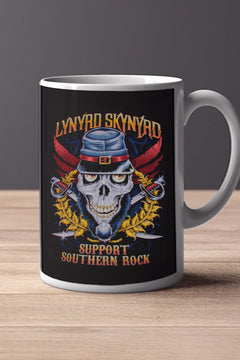 Lynryd Skynrd Support Southern Rock 11oz Mug | Music Artist | Southern Rock | Lynryd Skynrd Design