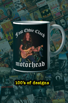 Motorhead Fast Eddie Clarke 11oz Mug | Music Artist Gift | Rock Band Merchandise | Unique Musician Present | Heavy Metal Fan Cup | Guitarist Tribute