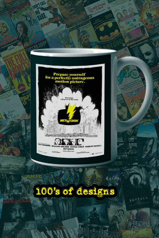 Network 11oz Mug | Film | Poster Design | Classic Movie | Lead Actor Name