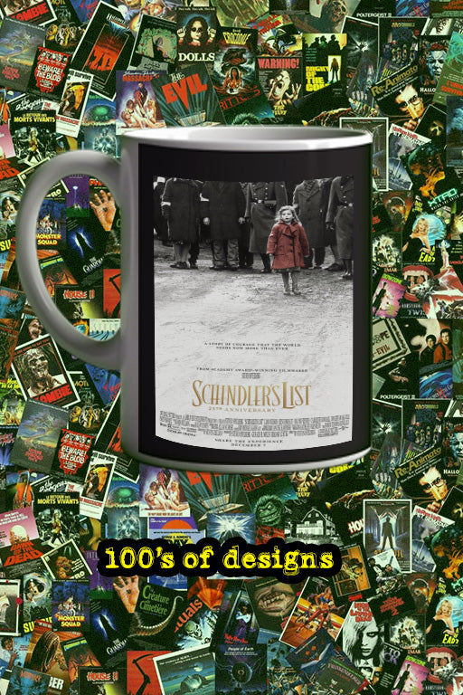 Schindler's List 11oz Mug | Film Memorabilia | Schindler's List Poster Design | Liam Neeson Merch