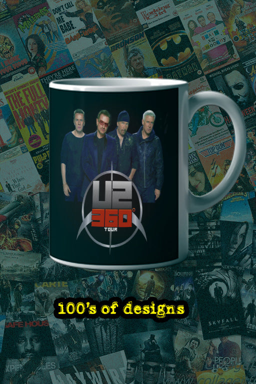 U2 360 Tour 11oz Mug | Music Artist Merchandise | Concert Souvenir | U2 Fan Gift | Music Lover Mug | Rock Band Memorabilia