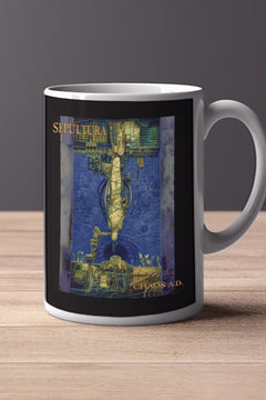 Sepultura Chaos A.D 11oz Mug | Music Band Sepultura Chaos A.D Design Mug - Heavy Metal Music Mug - Rock Band Coffee Cup