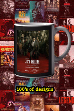 Jay Bhim 11oz Mug Featuring Suriya | Film Inspired Design | Coffee Cup with Jay Bhim Poster Art | Unique Gift for Movie Fans