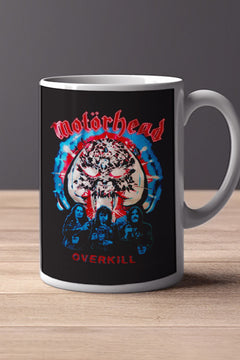 Motorhead Overkill 11oz Mug | Music Artist Design | Heavy Metal | Rock and Roll | Band Merchandise | Unique Gift