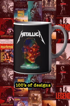 Mateallica Hardwired To Self Destruct 11oz Mug | Music Artist Design | Music Lover Gift | Mateallica Fan Merchandise | Trendy Coffee Cup