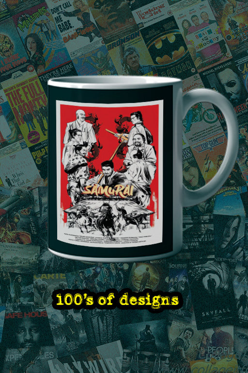 Seven Samurai 11oz Mug Toshiro Mifune | Kurosawa Film Poster Design
