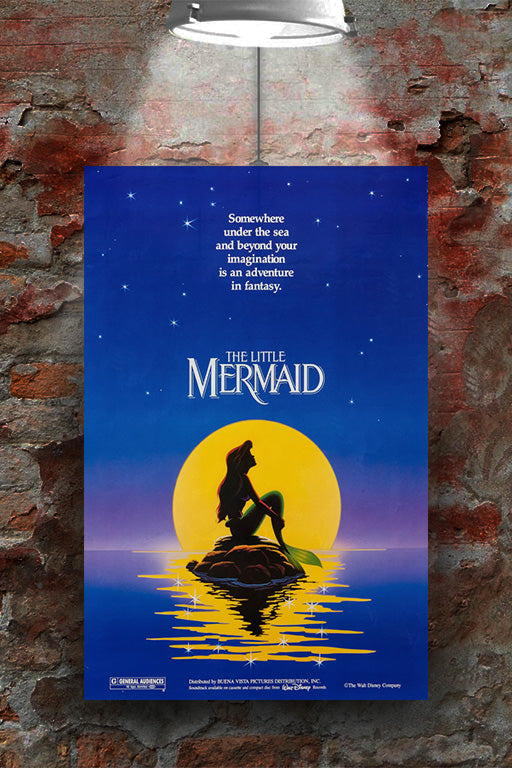 The Little Mermaid Halle Bailey Glossy Poster | Movie Wall Art | Fantasy Film Print | Disney Mermaid Decor | Cinematic Artwork | Underwater Aesthetic | Collectible Film Poster | Ocean Theme Room Decor