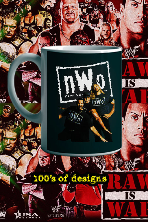 NWO 11oz Mug  WWE  | WCW  | NWO | Hulk Hogan | Scott Hall | Kevin Nash