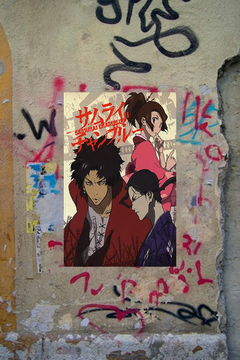 Samurai Champloo Poster - Mugen & Jin | TV Show Fan Art Print | Hip Hop Samurai Design