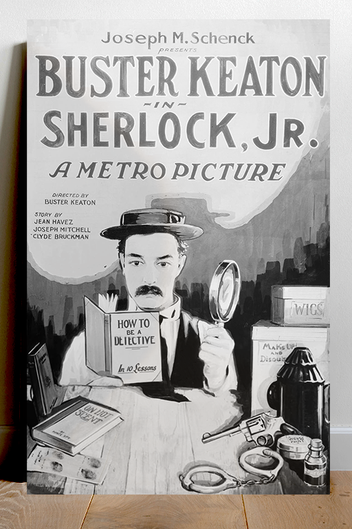 Sherlock Jr Buster Keaton Vintage Movie Poster Print | Classic Film Wall Art | Gloss Finish Sherlock Jr Wall Decor