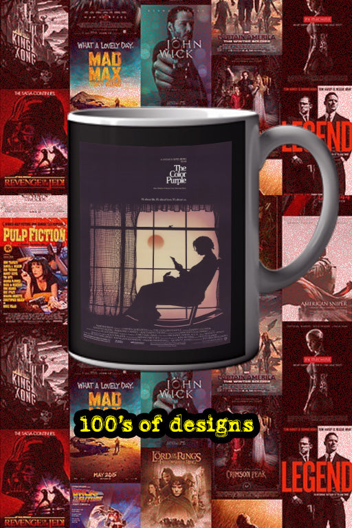 The Color Purple 11oz Mug with Film Poster Design | Film Mug with The Color Purple | Oprah Winfrey and Whoopi Goldberg Mug