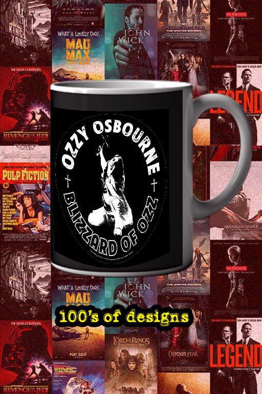 Ozzy Osbourne Blizzard of Ozz 11oz Mug | Classic Rock Album Tribute | Iconic Metal Legend Cup