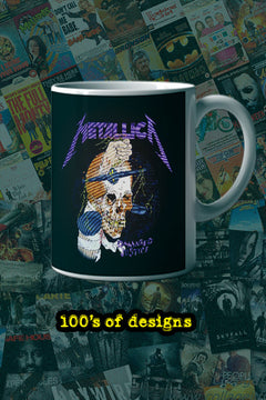 Metallica Damaged Justice 11oz Mug | Music Artist Design | Metallica Fans | Vintage Rock | Metallic Band Merch | Gift for Music Lovers