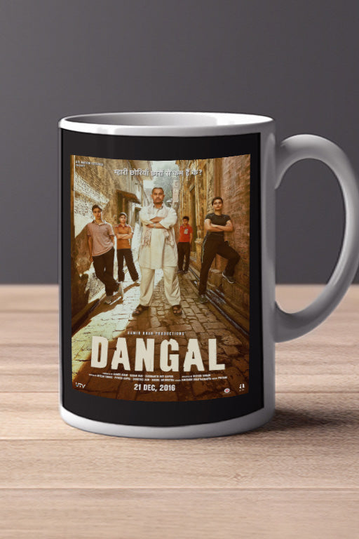 Dangal 11oz Mug | Film Dangal Poster Design | Lead Actor Name PV Sindhu Mug