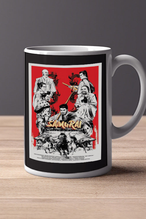 Seven Samurai 11oz Mug Toshiro Mifune | Kurosawa Film Poster Design