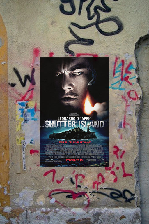 Shutter Island Leonardo DiCaprio Poster | Gloss Wall Art Print | Movie Poster Decor | Psychological Thriller Artwork | Film Fan Gift | Cinematic Home Decor | Shutter Island Design
