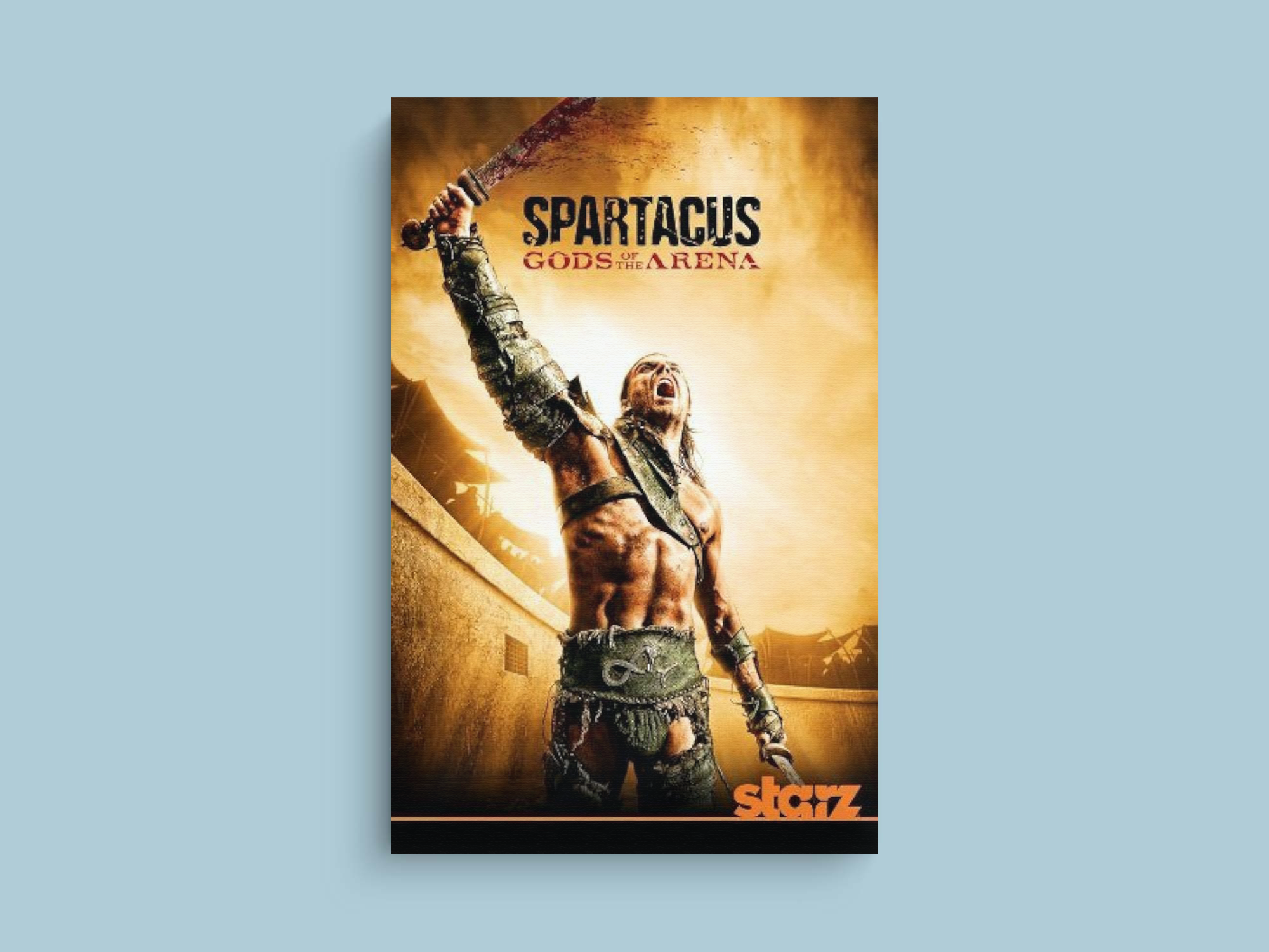 Spartacus Canvas Print | TV Show Decor | Liam McIntyre Art | Gladiators Wall Art