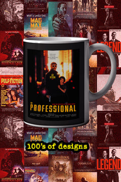 The Professional 11oz Mug | Film Merchandise | Leon Mug - Natalie Portman Mug | Unique Movie Lover Gift Beauty and the Beast-themed scene | Jean Reno-themed Cup