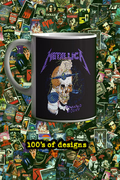 Metallica Damaged Justice 11oz Mug | Music Artist Design | Metallica Fans | Vintage Rock | Metallic Band Merch | Gift for Music Lovers