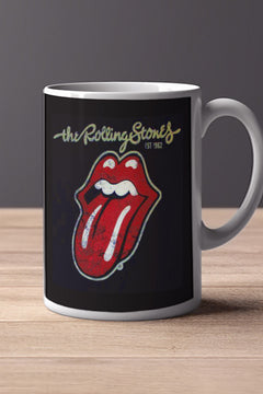 Rolling Stones Logo 11oz Mug | Music Artist Inspired | Rock Band Design | Gift for Music Lovers | Vintage Style Cup