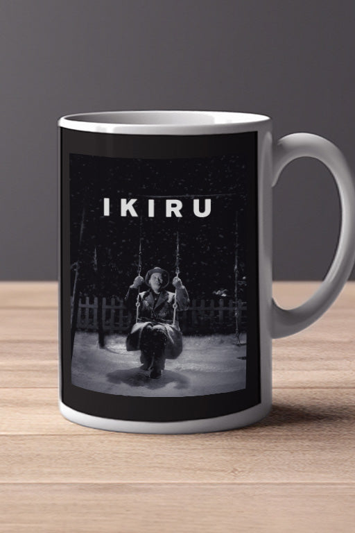 Ikiru 11oz Mug | Movie Poster Design | Film Memorabilia | Japanese Cinema | Takashi Shimura