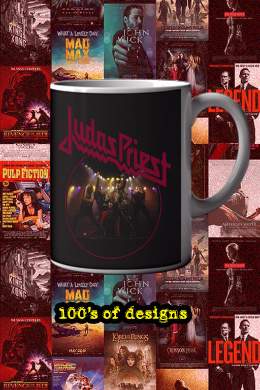 Judas Priest 11oz Mug | Music Artist Gift | Rock Band Coffee Cup | Heavy Metal Fan Merch | Judas Priest Design Mug