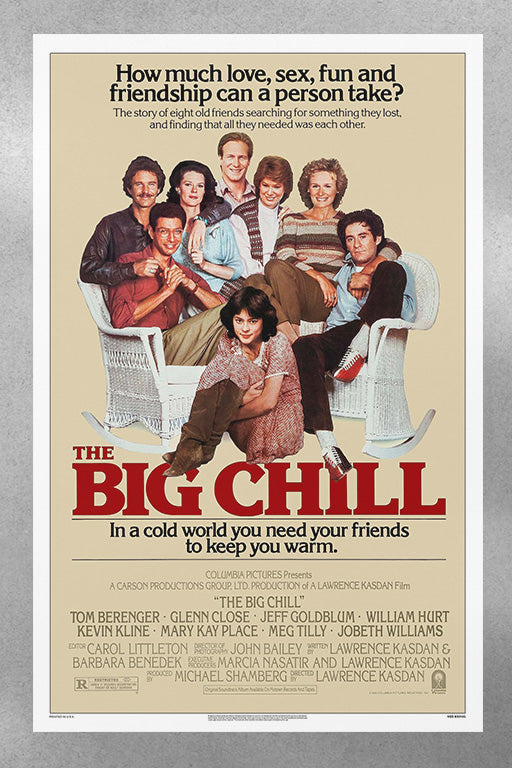 The Big Chill Jeff Goldblum Gloss Poster | Movie Wall Art | 80s Film Decor | Retro Cinema Print | Kevin Kline Film Artwork | Classic Hollywood Poster | Laurence Kasdan Movie Collectible