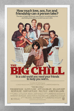 The Big Chill Jeff Goldblum Gloss Poster | Movie Wall Art | 80s Film Decor | Retro Cinema Print | Kevin Kline Film Artwork | Classic Hollywood Poster | Laurence Kasdan Movie Collectible
