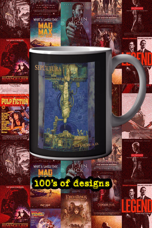 Sepultura Chaos A.D 11oz Mug | Music Band Sepultura Chaos A.D Design Mug - Heavy Metal Music Mug - Rock Band Coffee Cup