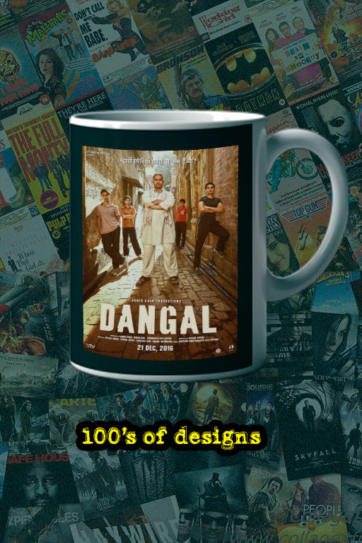 Dangal 11oz Mug | Film Dangal Poster Design | Lead Actor Name PV Sindhu Mug