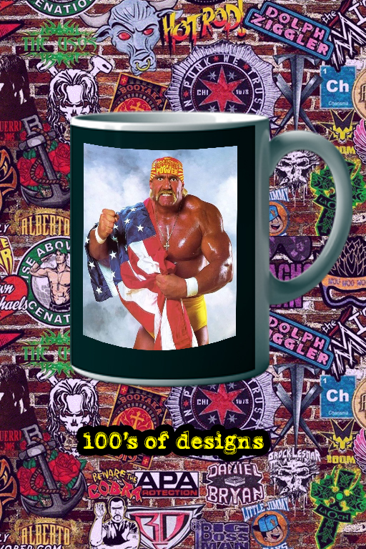 Real American Hulk Hogan Mug 11 oz Mug | 80s Wrestling Icon | Patriotic WWF Tribute Cup