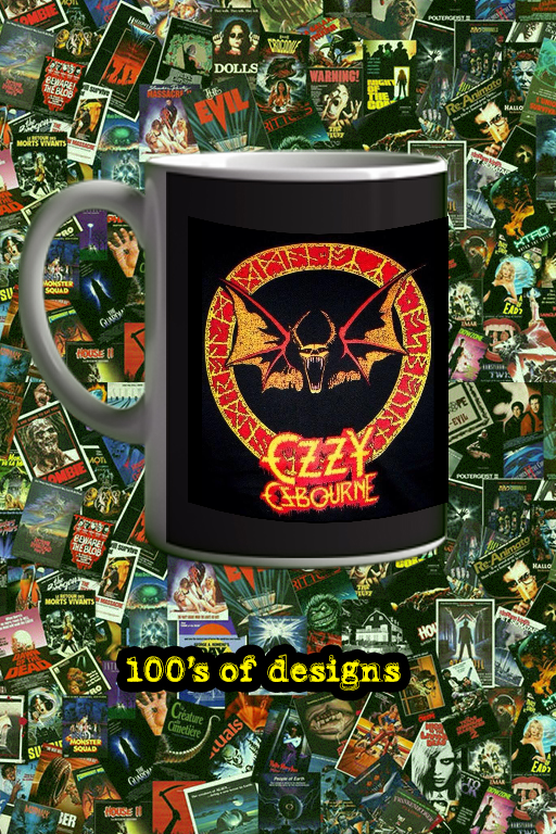 Ozzy Osbourne Hellbat 11oz Mug Rock Legend Tribute | Gothic Bat Emblem | Ceramic Coffee Cup
