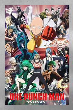 One Punch Man Saitama Gloss Poster | Anime Wall Art Decor | Premium Quality Print | Unique One Punch Man Design