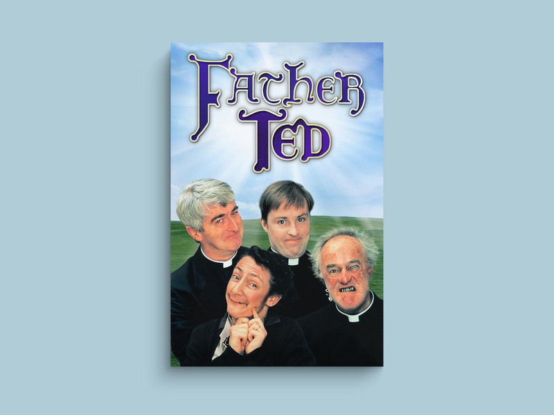 Father Ted Canvas Print featuring Dermot Morgan | Hilarious Comedy TV Show Wall Art | Home Decor for Father Ted Fans