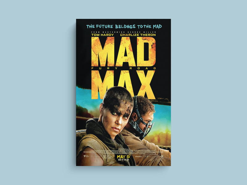 Mad Max Canvas Print | Tom Hardy | Film Poster Wall Art | Movie Memorabilia | Retro Vintage Home Decor | Action Film Fan Gift