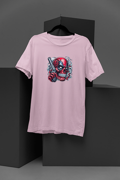 "Merc with a Gun Tee | Marvel-Inspired Skull Shirt | Deadpool Graphic | Badass Smoke Design"