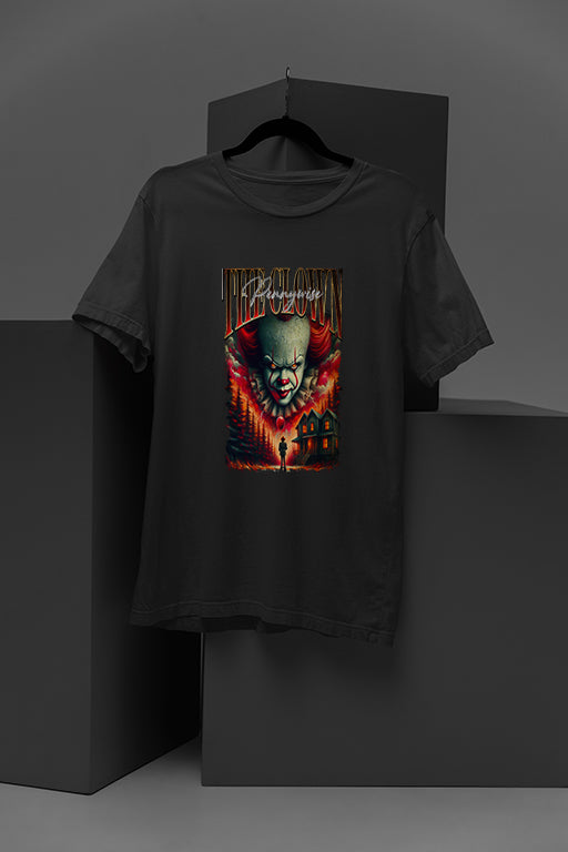 Horror Pennywise Scary Vintage Graphic Tee | Halloween Costume Gift