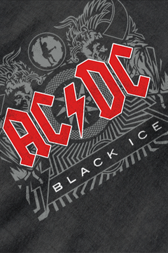 ACDC Black Ice | Vintage Rock Band Tee | Retro ACDC Merch | Classic Hard Rock Fashion | Iconic Band T-Shirt | 80s Rock N' Roll Style | Graphic Tee Inspired by ACDC Success