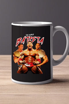 BATISTA 11oz Mug | WWE Inspired Design | Collectible Memorabilia | Ceramic Coffee Cup | Wrestling Fan Gift | Unique Wrestler Merchandise