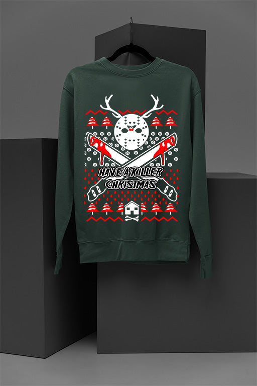 UGLY Horror Jason Voorhees Killer Christmas | Vintage Retro | 80s Slasher | Sweat